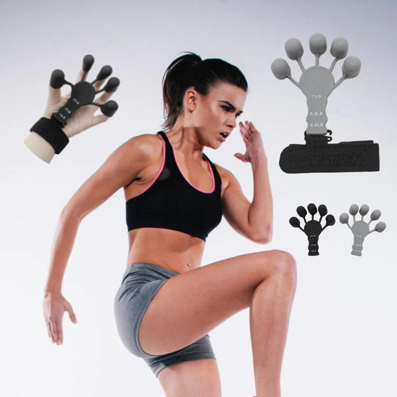 Summit Lab Finger Expander Hand Grip Strengthener for Wrist Rehabilitation and Resistance Training - Silicone Exerciser